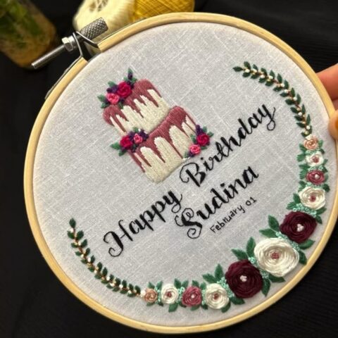 Embroidery- Hoop art 9