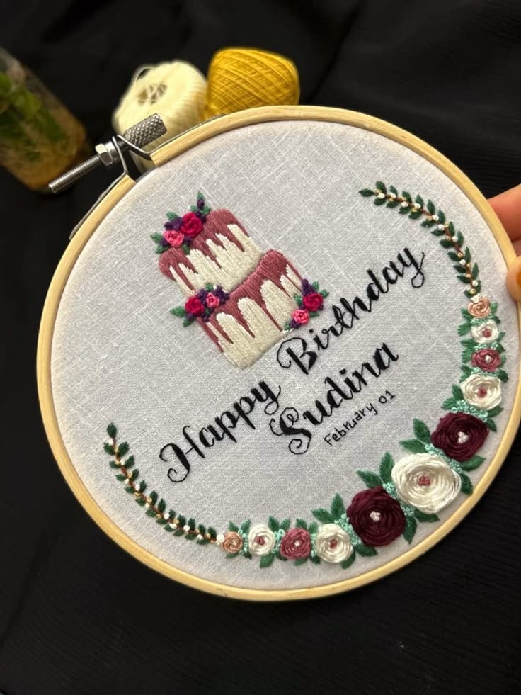 Embroidery- Hoop art 9